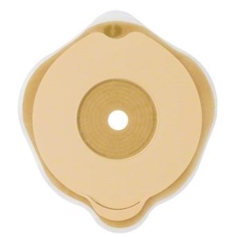 PLACCA PIANA FLEXIMA KEY 60 MM CON PROTETTORE CUTANEO IDROCOLLOIDALE E FLANGIA 5 PEZZI - farmachicca