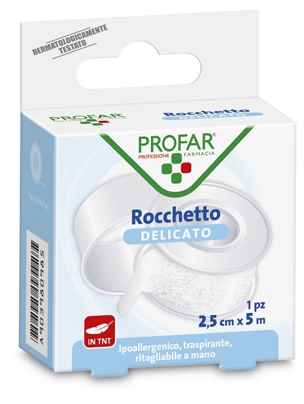 CEROTTO ROCCHETTO TESSUTO NON TESSUTO DELICATO CM 2,5X5 M PROFAR - farmachicca