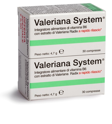 VALERIANA SYSTEM 30 COMPRESSE+30 COMPRESSE - farmachicca
