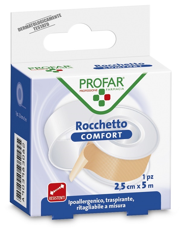 CEROTTO ROCCHETTO IN TELA COMFORT CM 2,5X5 M PROFAR - farmachicca