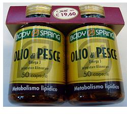 BODY SPRING OLIO DI PESCE OMEGA 3 CONFEZIONE BIPACK - farmachicca