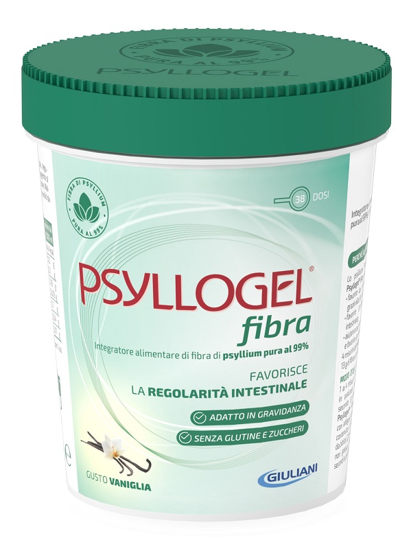 PSYLLOGEL FIBRA VANIGLIA VASO 170 G - farmachicca