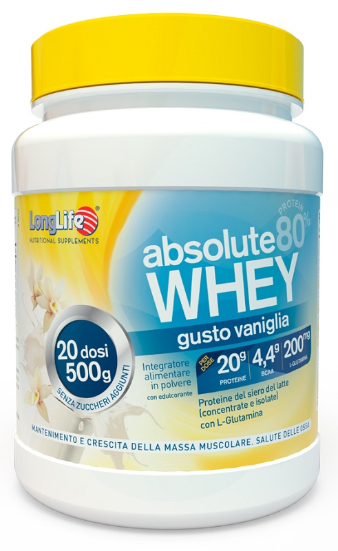 LONGLIFE ABSOLUTE WHEY VANIGLIA 500 G - farmachicca