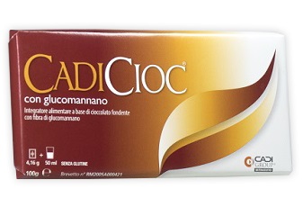 CADICIOC TAVOLETTA FONDENTE CON GLUCOMANNANO 100 G - farmachicca