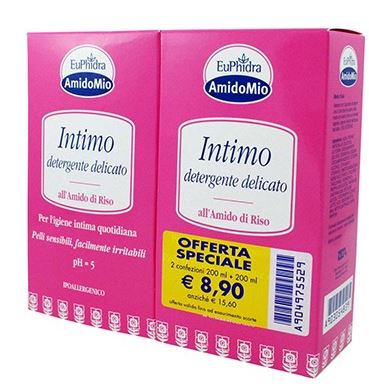 EUPHIDRA SCHIUMA INTIMA DETERGENTE 200 + 200 ML - farmachicca
