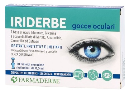 IRIDERBE GOCCE OCULARI MONODOSI 10 FLACONCINI DA 0,5ML - farmachicca