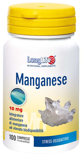 LONGLIFE MANGANESE 10 MG 100 COMPRESSE - farmachicca