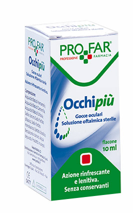 OCCHIPIU' GOCCE OCULARI RINFRESCANTI 1 FLACONE DA 10 ML PROFAR - farmachicca