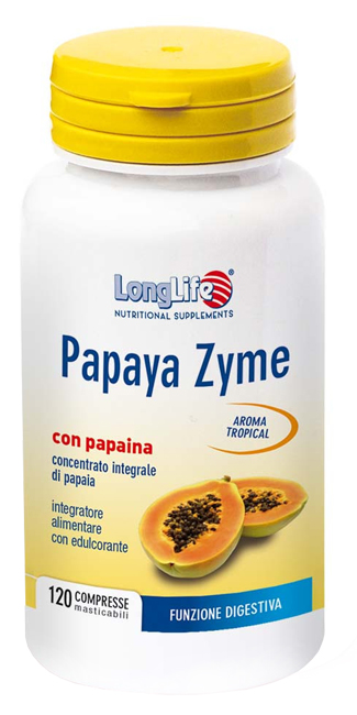 LONGLIFE PAPAYA ZYME 120 TAVOLETTE - farmachicca