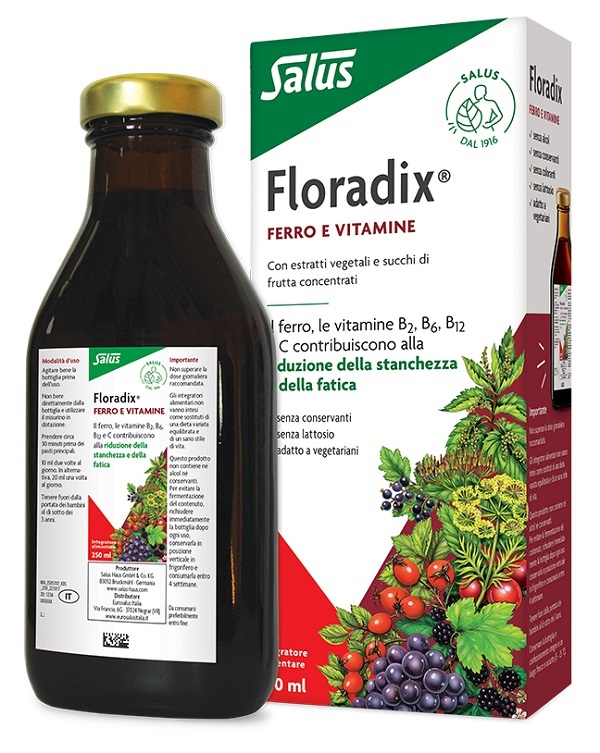 FLORADIX FERRO E VITAMINE 250 ML - farmachicca