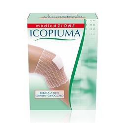 BENDA ICOPIUMA A COMPRESSIONE FISIOLOGICA PER GAMBA E GINOCCHIO CAL 5 1 PEZZO - farmachicca