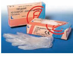 GUANTO IN VINILE CONFORT MISURA EXTRA LARGE ANTIADERENTE BIOCOMPATIBILE UTILIZZABILE ANCHE A CONTATTO CON SOSTANZE ALIMENTARI 100 PEZZI SENZA POLVERE - farmachicca