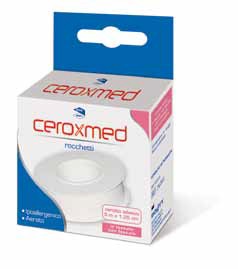 CEROTTO ADESIVO IN ROCCHETTO CEROXMED IN TESSUTO NON TESSUTO AERATO IPOALLERGENICO BIANCO 500X1,25 CM 1 PEZZO - farmachicca