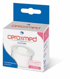 CEROTTO ADESIVO IN ROCCHETTO CEROXMED IN TESSUTO NON TESSUTO AERATO IPOALLERGENICO BIANCO 500X2,5 CM 1 PEZZO - farmachicca