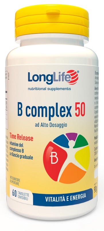 LONGLIFE B COMPLEX 50 T/R 60 TAVOLETTE - farmachicca