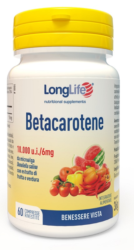 LONGLIFE BETACAROTENE 60 COMPRESSE - farmachicca