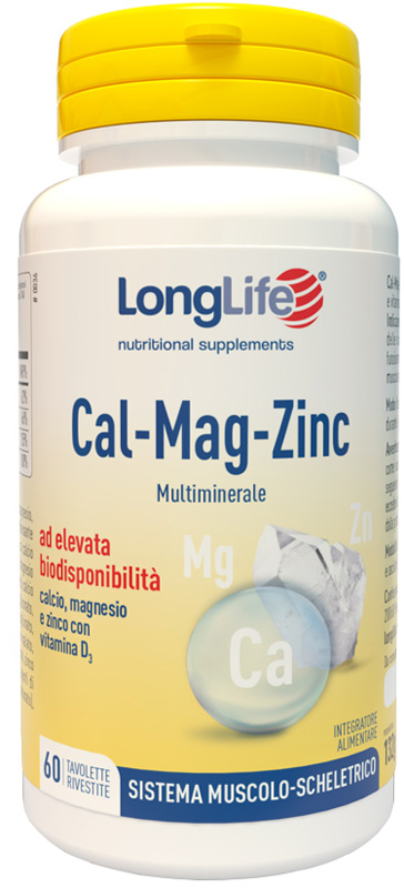 LONGLIFE CAL MAG ZINC 60 TAVOLETTE - farmachicca