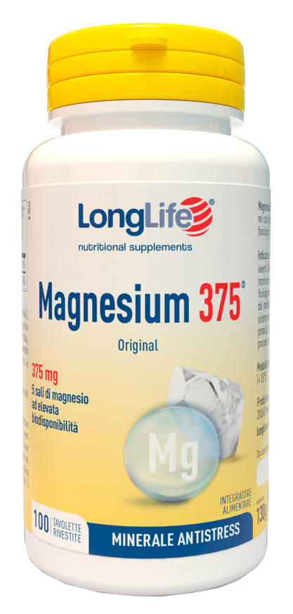 LONGLIFE MAGNESIUM 375 ORIGINAL 375 MG 100 TAVOLETTE - farmachicca