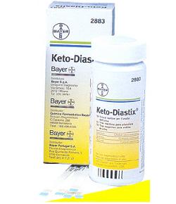 STRISCE MISURAZIONE GLICOSURIA E CHETONURIA KETODIASTIX 50 PEZZI - farmachicca
