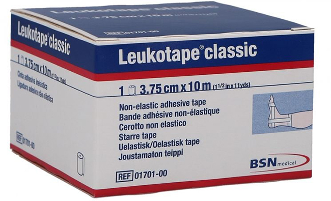 LEUKOTAPE BENDA ANELASTICA PER BENDAGGI FUNZIONALI 3,75X100 CM - farmachicca