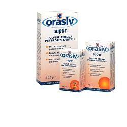 ORASIV SUPER POLVERE ADESIVA CLINICA PER PROTESI DENTALI 125 G - farmachicca