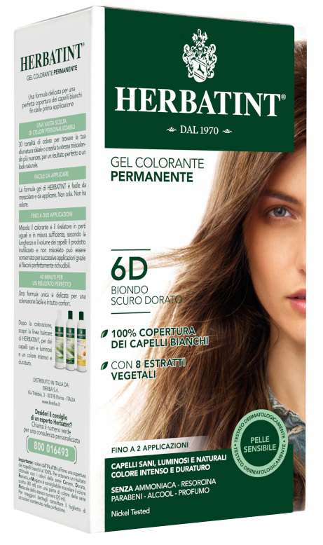 HERBATINT 6D BIONDO SCURO DORATO 150 ML - farmachicca