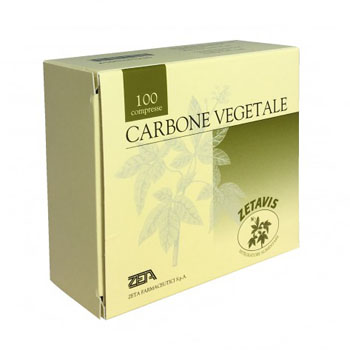 ZETAVIS CARBONE VEGETALE 100 COMPRESSE - farmachicca
