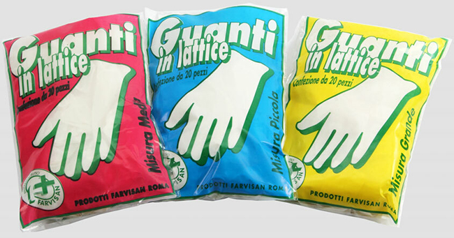 GUANTO IN LATTICE MISURA GRANDE 20 PEZZI - farmachicca