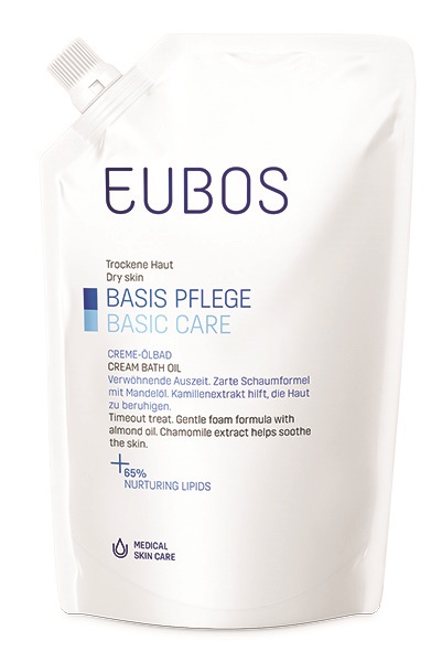 EUBOS OLIO BAGNO RICARICA 400 ML - farmachicca