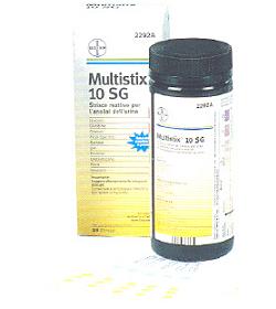STRISCIA REATTIVA MULTITEST MULTISTIX 10SG 25 PEZZI - farmachicca