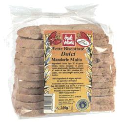 FETTE BISCOTTATE DOLCI MANDORLA MALTO 250 G - farmachicca