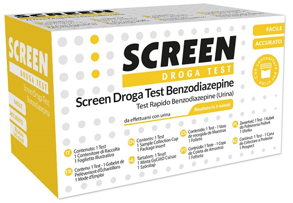 DROGA TEST CHE RILEVA UNA SOSTANZA BENZODIAZEPINE SCREEN DROGA TEST BENZODIAZEPINE - farmachicca