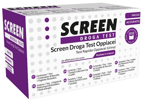 DROGA TEST CHE RILEVA UNA SOSTANZA OPPIACEI EROINA SCREEN DROGA TEST OPPIACEI - farmachicca