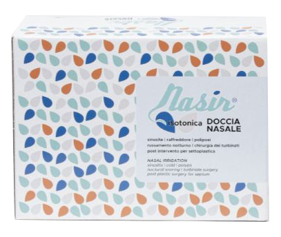 SOLUZIONE FISIOLOGICA ISOTONICA STERILE NASIR IN SCATOLA CON10 SACCHE VERSIONE LUER LOCK DA 250ML - farmachicca