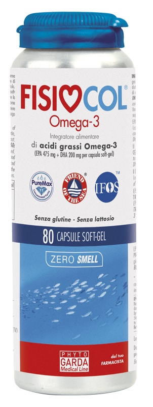 FISIOCOL OMEGA 3 80 CAPSULE - farmachicca