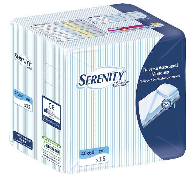 TRAVERSA SALVAMATERASSO SERENITYCLASSIC  XL MISURA 60X90CM 30 PEZZI - farmachicca