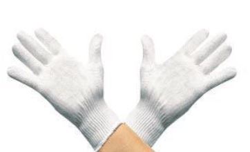 GUANTO CHIRURGICO IN COTONE BIANCO MISURA 7,5 1PAIO - farmachicca