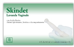 SKINDET LAVANDA VAGINALE 4 FLACONI 140 ML + 4 CANNULE MONOUSO IN BLISTER - farmachicca