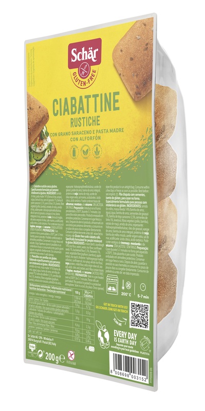 SCHAR CIABATTINE RUSTICHE 200 G - farmachicca