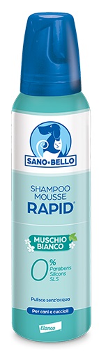 SANO E BELLO SHAMPOO MOUSSE RAPID NF MUSCHIO BIANCO 300 ML - farmachicca