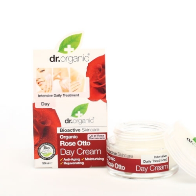 DR ORGANIC ROSE OTTO ROSA DAY CREAM CREMA VISO GIORNO 50 ML - farmachicca