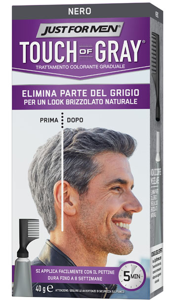 JUST FOR MEN TOUCH OF GRAY NERO 40 G - farmachicca