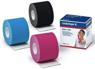 BENDA ADESIVA LEUKOTAPE K PER TAPING FISIOTERAPICO LARGHEZZA 5 CM LUNGHEZZA 5 M COLORE ROSA IN ROTOLO - farmachicca