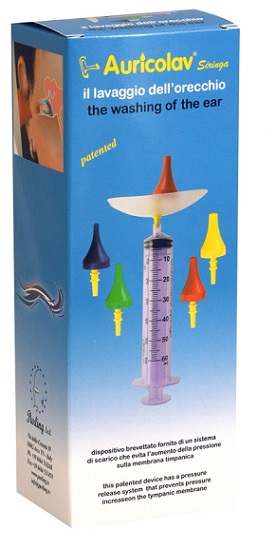 SIRINGA AURICOLAV PER LAVAGGIO AURICOLARE 1 SIRINGA + 4 DISPOSITIVI AURICOLARI - farmachicca
