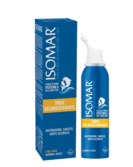 ISOMAR NASO CHIUSO SOLUZIONE ACQUA DI MARE IPERTONICA PER DECONGESTIONE NASO CHIUSO 50 ML - farmachicca