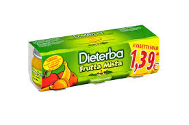 DIETERBA OMOGENEIZZATO FRUTTA MISTA 3 PEZZI 80 G - farmachicca