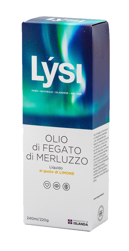 LYSI OLIO FEGATO MERLUZZO LIMONE 240 ML - farmachicca