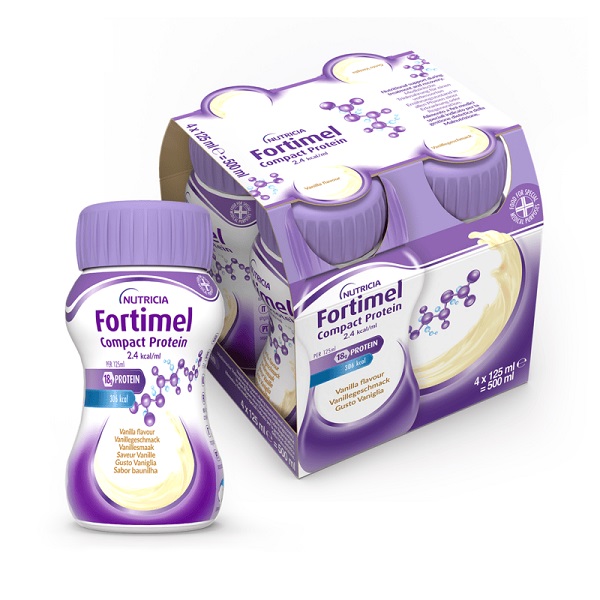 FORTIMEL COMPACT PROTEIN VANIGLIA 4 BOTTIGLIE DA 125 ML - farmachicca