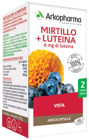 ARKO CAPSULE MIRTILLO+LUTEINA 45 CAPSULE - farmachicca