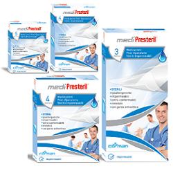 MEDICAZIONE MEDIPRESTERIL POST OPERATORIA IMPERMEABILE STERILE 10X25CM 3 PEZZI - farmachicca